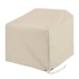 Crosley Furniture - 3Pc Outdoor Furniture Cover Set - 2 Chairs & 1 Square Table/Ottoman - Tan