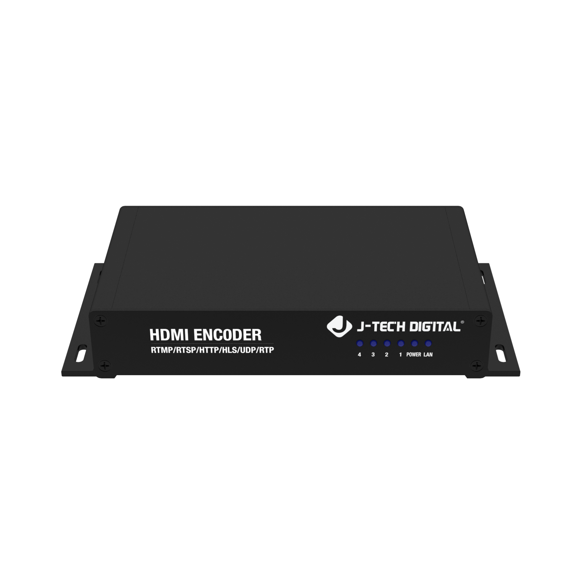 J-Tech Digital - 4K 30Hz HDMI H.264/H.265 Encoder Livestream with Audio Embedding - Black