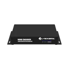 J-Tech Digital - 4K 30Hz HDMI H.264/H.265 Encoder Livestream with Audio Embedding - Black