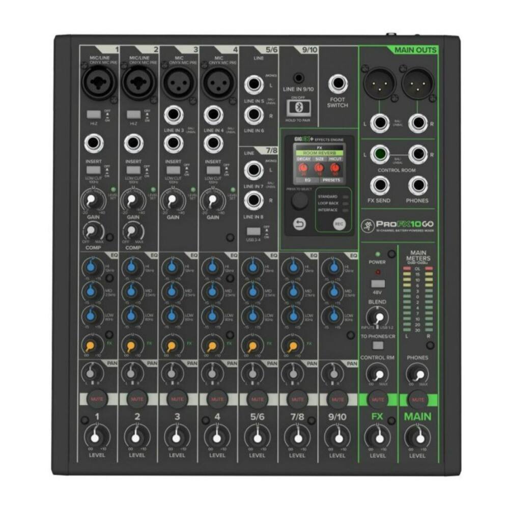 1 MIC/LINE 2 MIC/LINE 3 MIC 4 MIC 5/6 LINE 9/10 MAIN OUTS LINE IN 9/10 LINE IN 5 FOOT SWITCH 1B2 1.2 LINE IN 3 LINE LINE IN R n L R INSERT INSERT INSERT INSERT LINE 7/8 F BOOM REVERB DECAY HCUT L CR LOWCLB LEFCU LINE IN 7 E FO PRESETS CONTROL BOOM S L BAe FX SEND PHONES GAIN GAIN GAIN GAIN LINE IN PROFX1OGO PRO COMP E0 MD LOW COMP EG - EQ E MD O FN PEMN EO COM BO LOM MAIN BO METERS POWER OE 1 - . 48V 3 . BLEND : . 3 COMS - 20 NPUTS 30 TO PHONES/CR L PAN PAN PAN PAN PAN PAN CONTROL RM PAN PHONES MUTE MUTE MUTE MUTE MUTE STE 1 2 3 4 5/6 7/8 9/10 FX MAIN LEVEL LEVEL LEVEL LEVEL LEVEL LEVEL LEVEL LEVEL