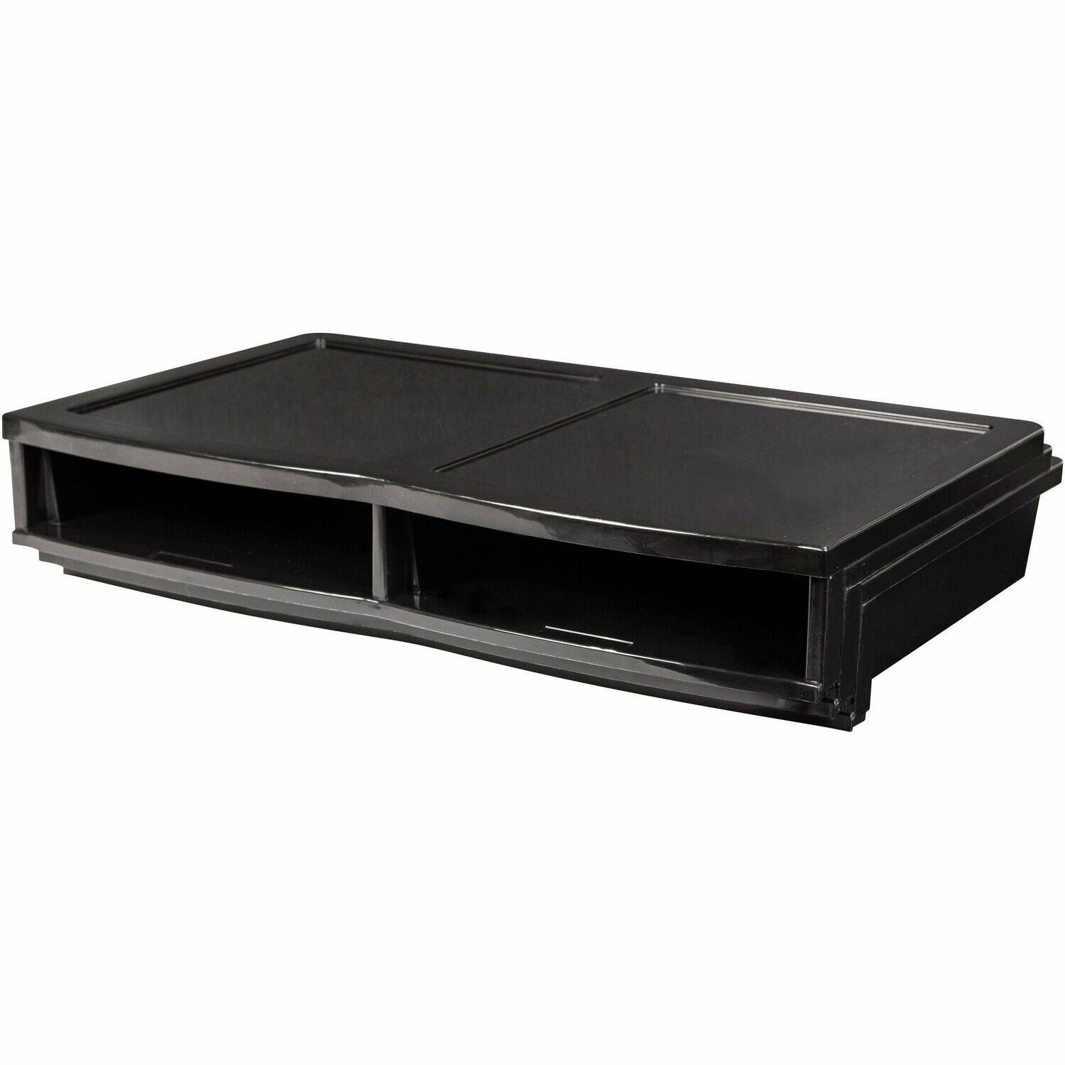 Front. Storex - Storex Quick Stack 6 sorter Organizer 500 x Sheet 6 Compartment Size : 8.75 x 11.50 x 2 8.70 x 13.60 Width20.50 - Black.