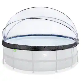 EXIT Toys - 15 Foot Round Multifunctional Cover Dome Enclosure for Outdoor Pools