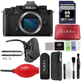 Zf Mirrorless Camera with Advanced Accessories and Travel Bundle | 1761 | nikon zf - Black