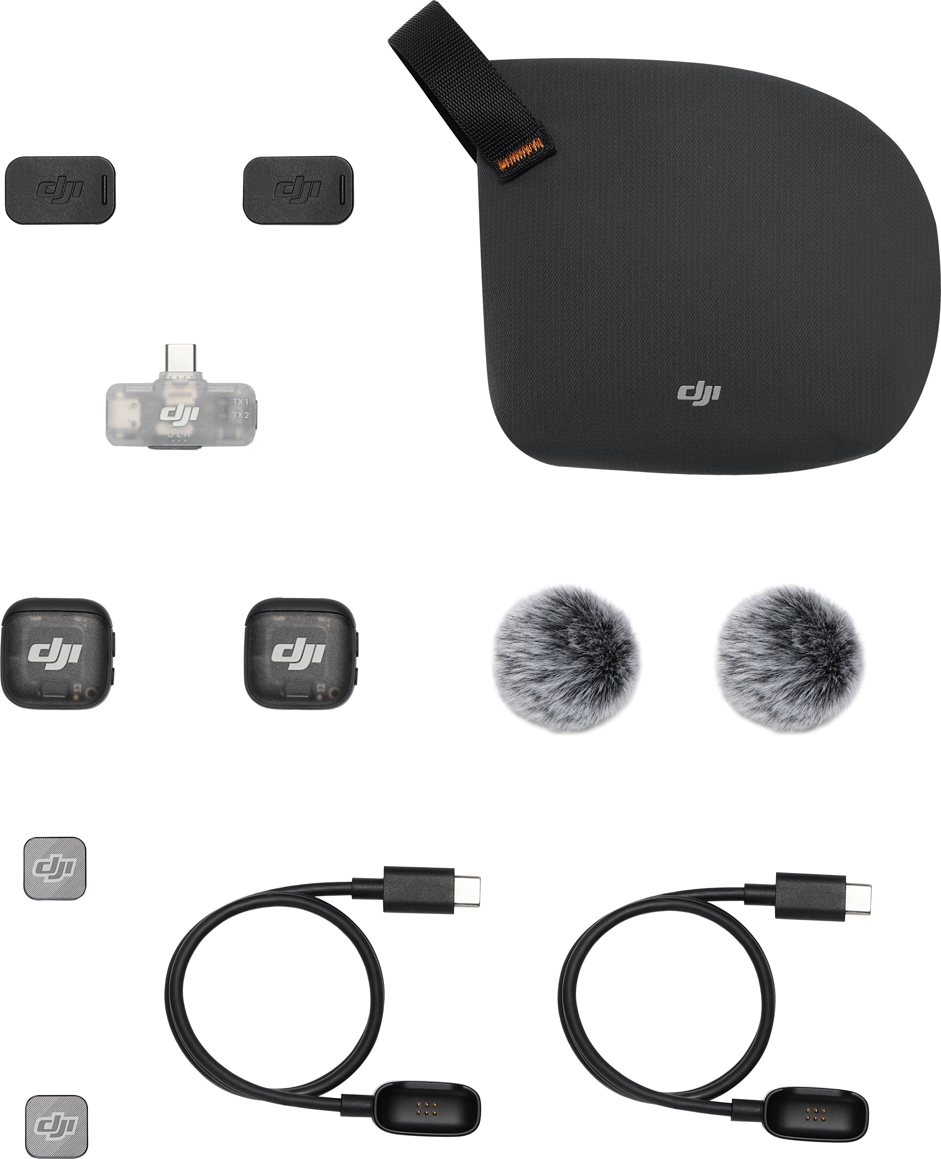 DJI Mic 3 (2 TX + 1 mobile RX) Wireless Omnidirectional Microphone