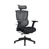 Front. FlexiSpot - C7 Foam Seat Ergonomic Office Chair with Adjustable Headrest, Lumbar Support & Swivel Swivel Desk Chair for Home Office - Black.