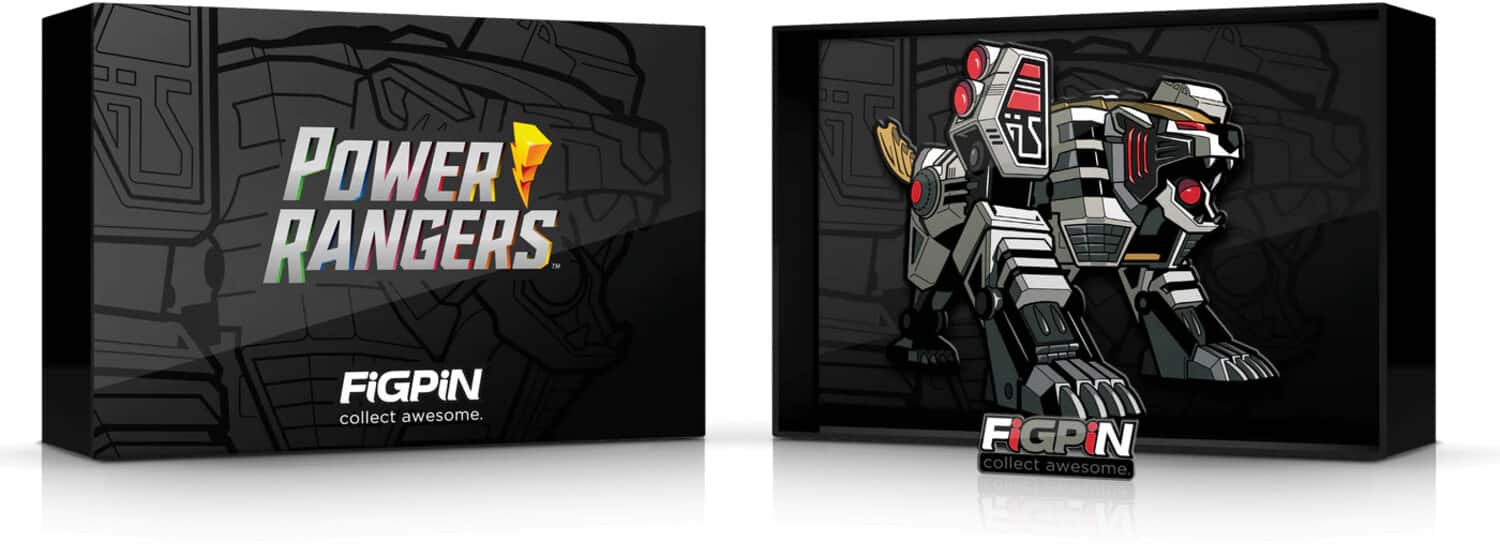 PopMarket - FiGPiN - Power Rangers - White Tigerzord XL - 6 Inch Enamel Pin in Premium Collector Package (X67) - COLLECTABLES - Multicolor
