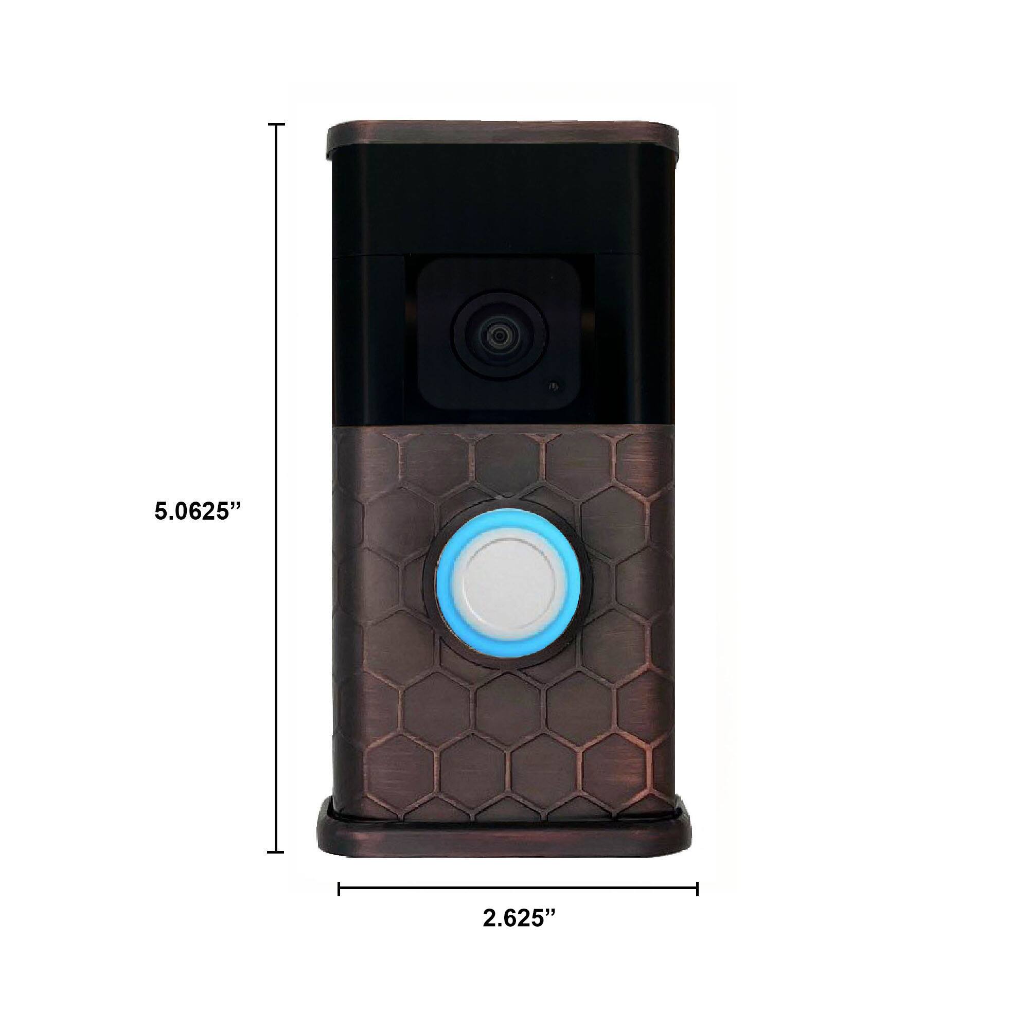 The dimensions of the device are 5.0625 inches in height and 2.625 inches in width.