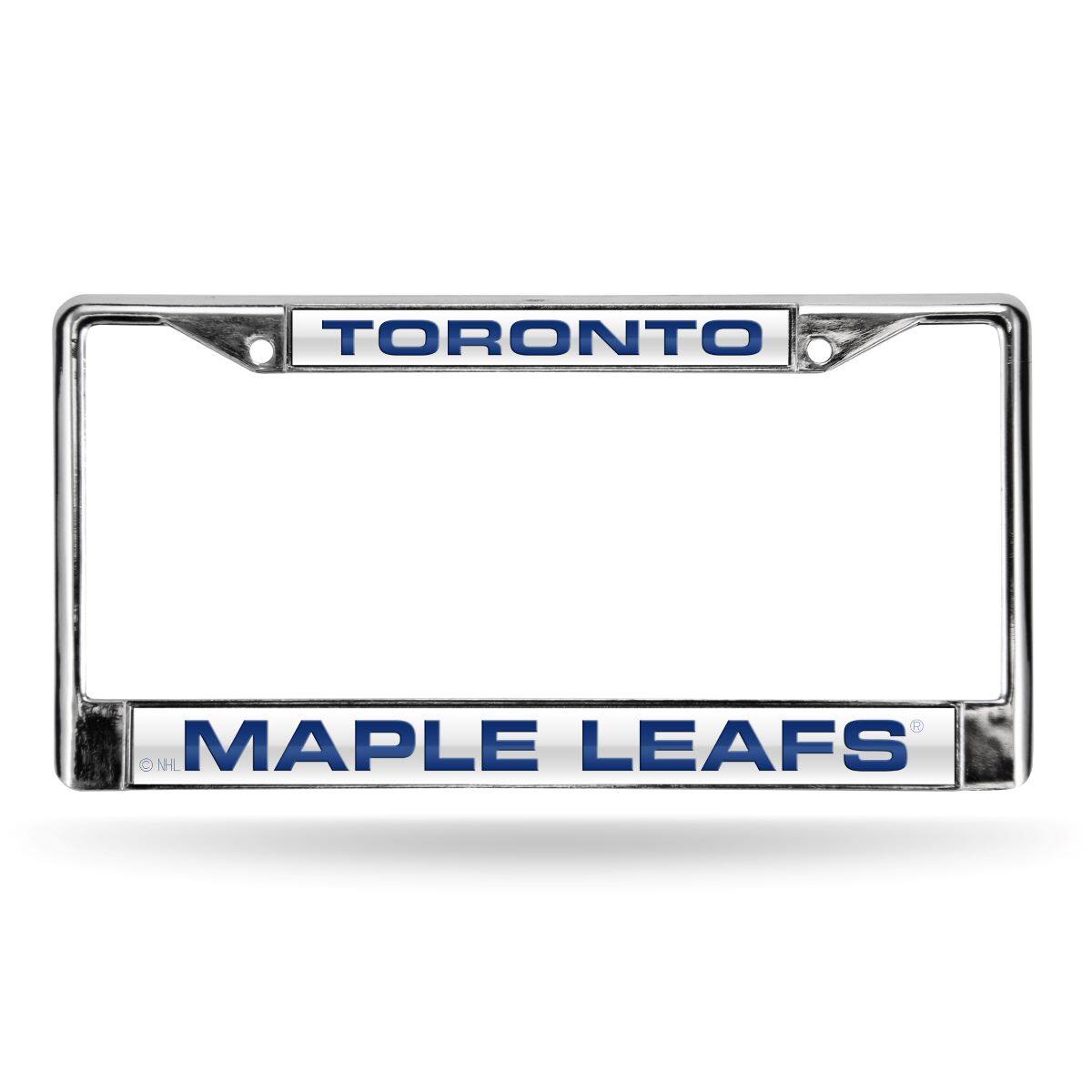Toronto Maple Leafs NHL Chrome Metal Laser Cut License Plate Frame