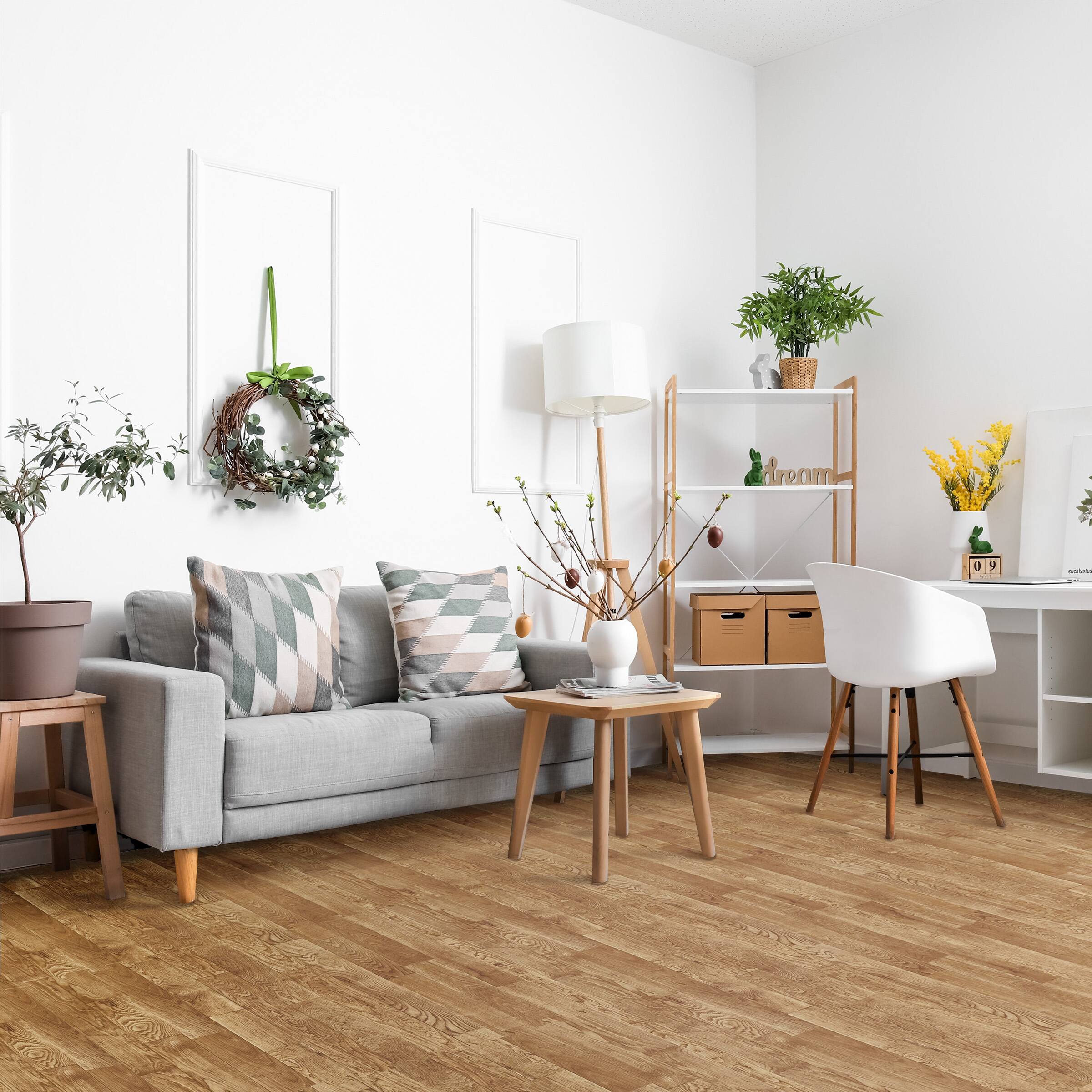 Angle. Sorbus - Sorbus 3/8-Inch Thick 96 Sq. Ft. Wood Grain Floor Foam EVA Interlocking Mats Tiles w/ Borders - for Home, Trade Show - Pine.