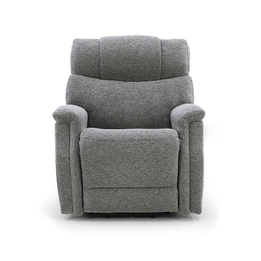 Front. Heartland Furniture - Power Recliner  – Lift Chair With Electric Power,  Supportive Design, Dark Grey - Dark Grey.
