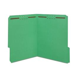 Staples - Reinforced Classification Folder, 3/4" Expansion, Letter Size, 50/Box - Green