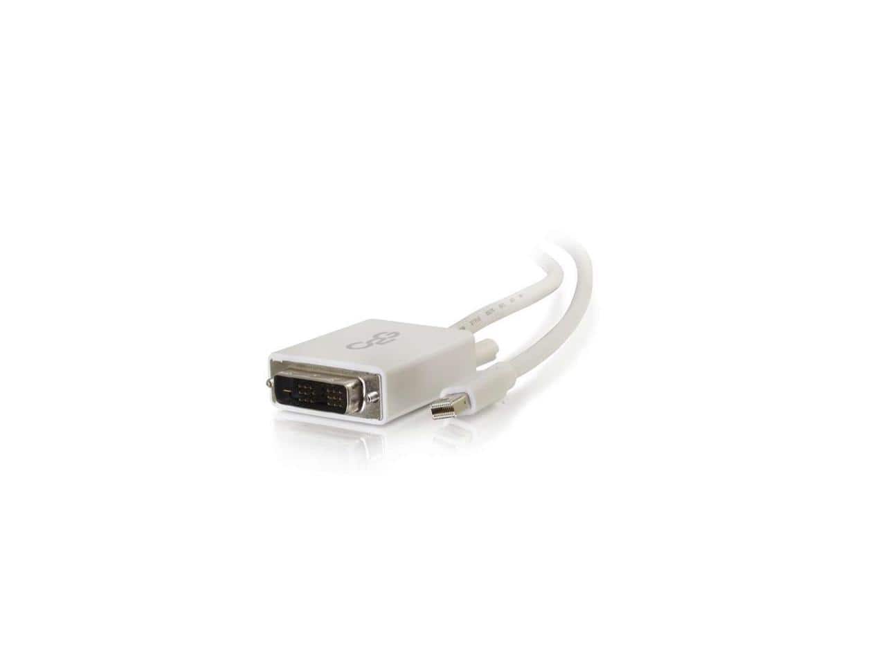 Cables to Go - C2g Mini Displayport To Dvi Adapter - Mini Dp To Dvi-D Active Converter - White
