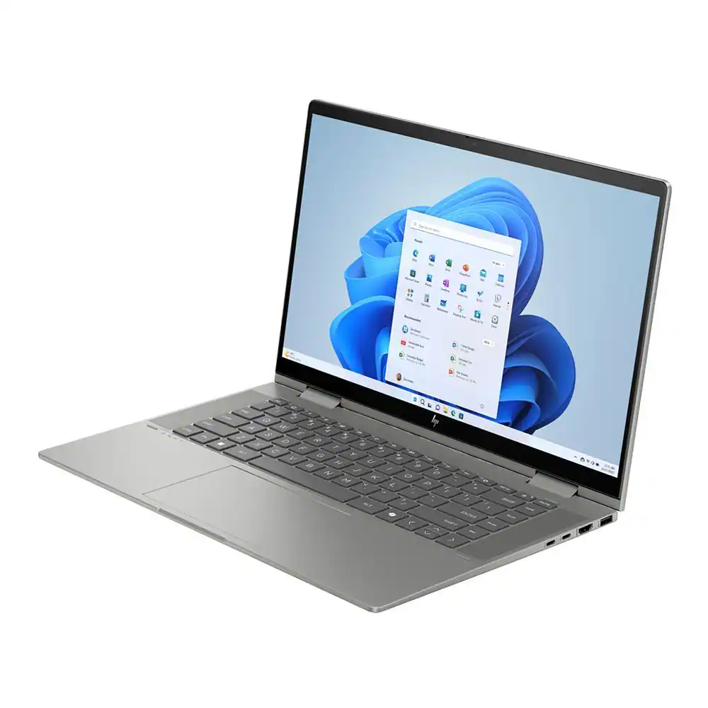 Front. HP - Envy x360 15-fe1071cl 15.6" FHD Touch Intel Core Ultra 7 155U 1.7 GHz up to 4.8 GHz 16GB RAM 1TB SSD Windows 11 Home - Mineral Silver.
