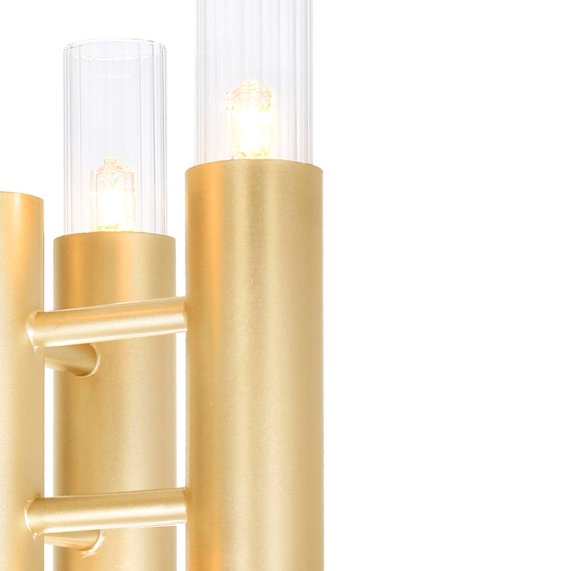 Alt View 1. CWI Lighting - Orgue 6 Light Sconce With Satin Gold Finish - Satin Gold.