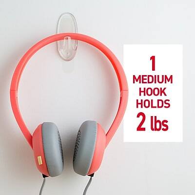 1 MEDIUM HOOK HOLDS 2 LBS
