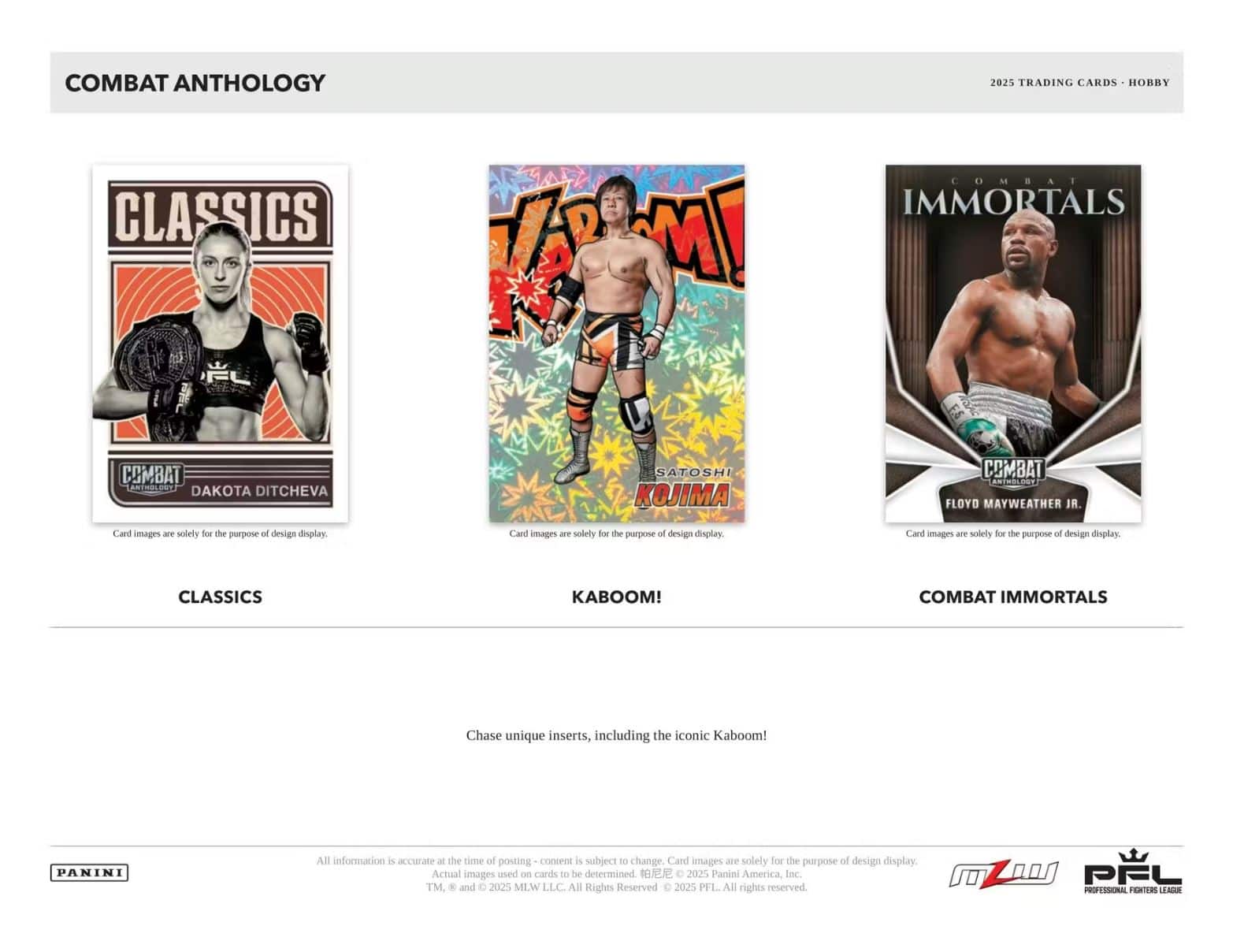 2025 Panini Combat Anthology Hobby Box - Best Buy