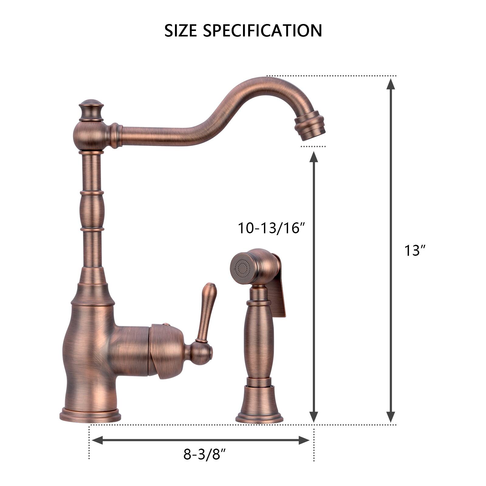 SIZE SPECIFICATION

10-13/16"  
13"  
8-3/8"