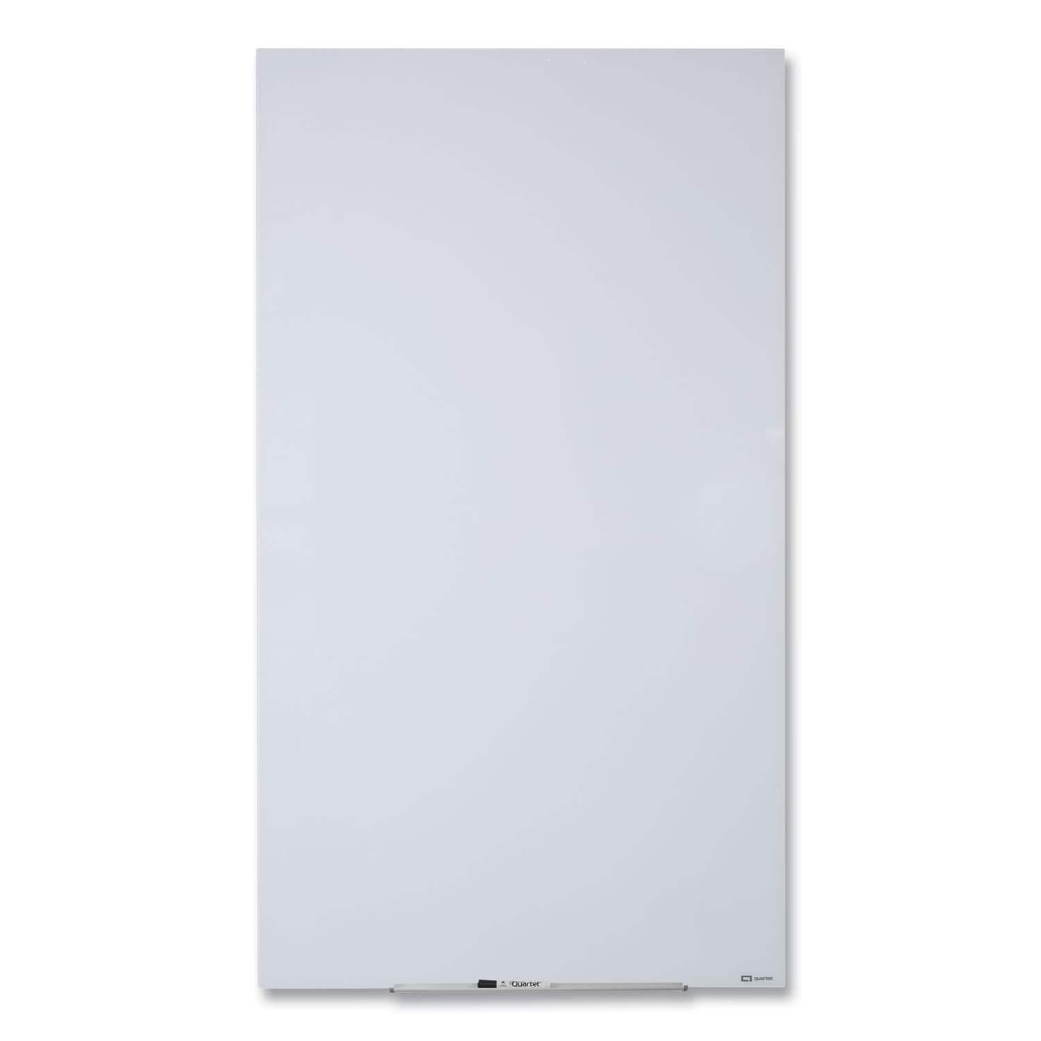 Quartet - REMOVE - InvisaMount Vertical Magnetic Glass Dry-Erase Boards, 28" x 50", White Surface