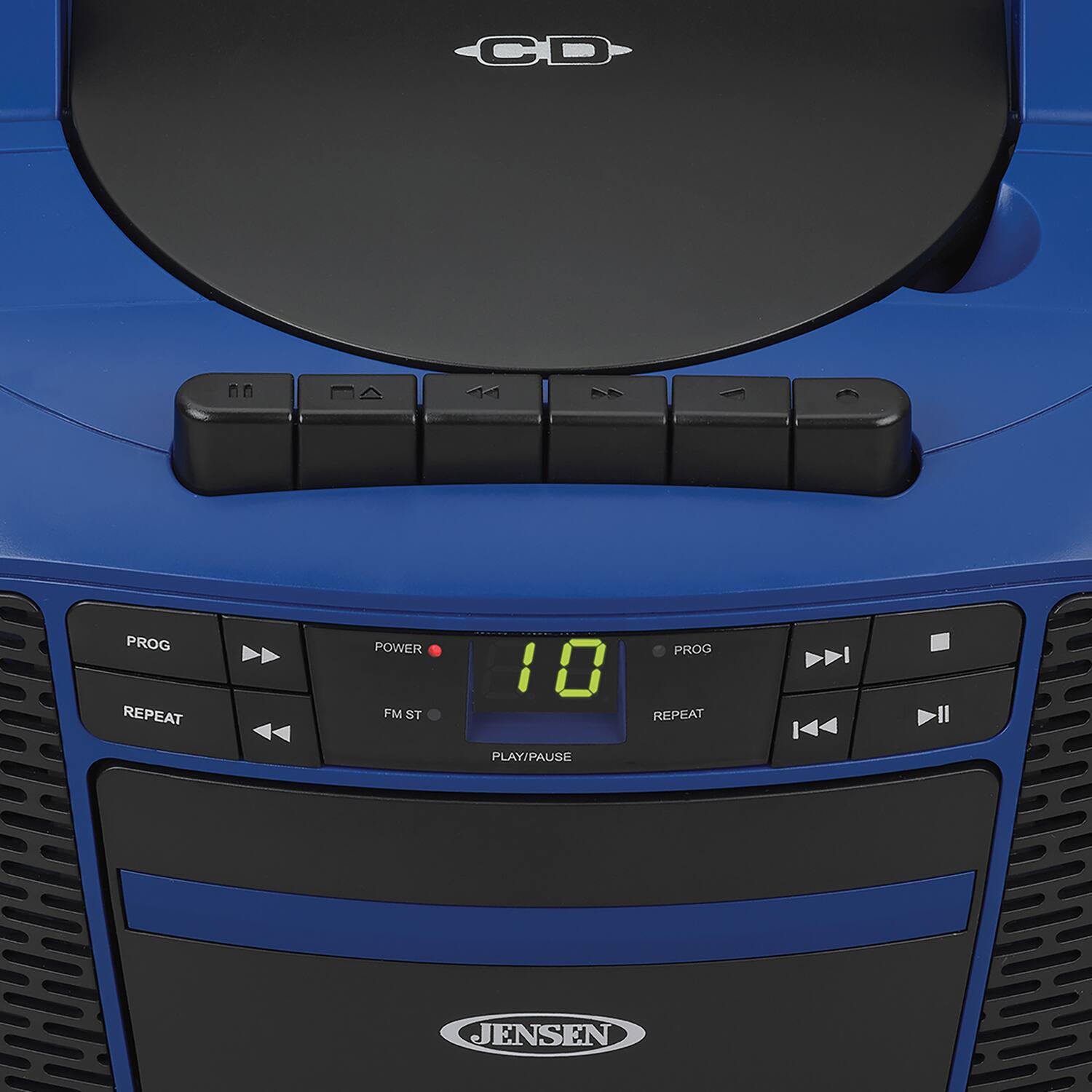 CD  
PROG REPEAT POWER FM ST  
0 PLAY/PAUSE  
PROG REPEAT  
JENSEN