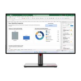 Lenovo - ThinkVision P27q-30 27" Monitor 2560 x 1440 60 Hz 6 ms - Black