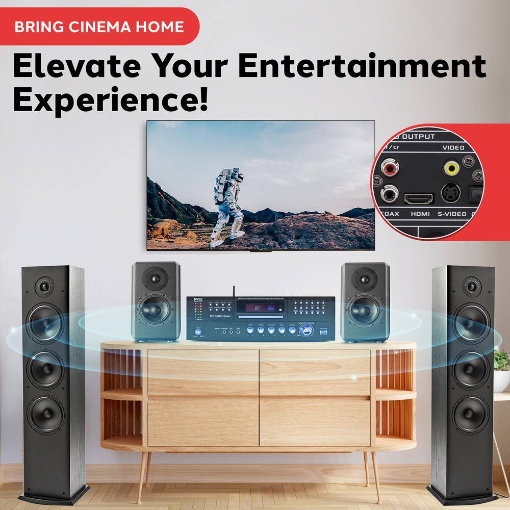 BRING CINEMA HOME

Elevate Your Entertainment Experience!

OUTPUT
VIDEO
HDMI
S-VIDEO
