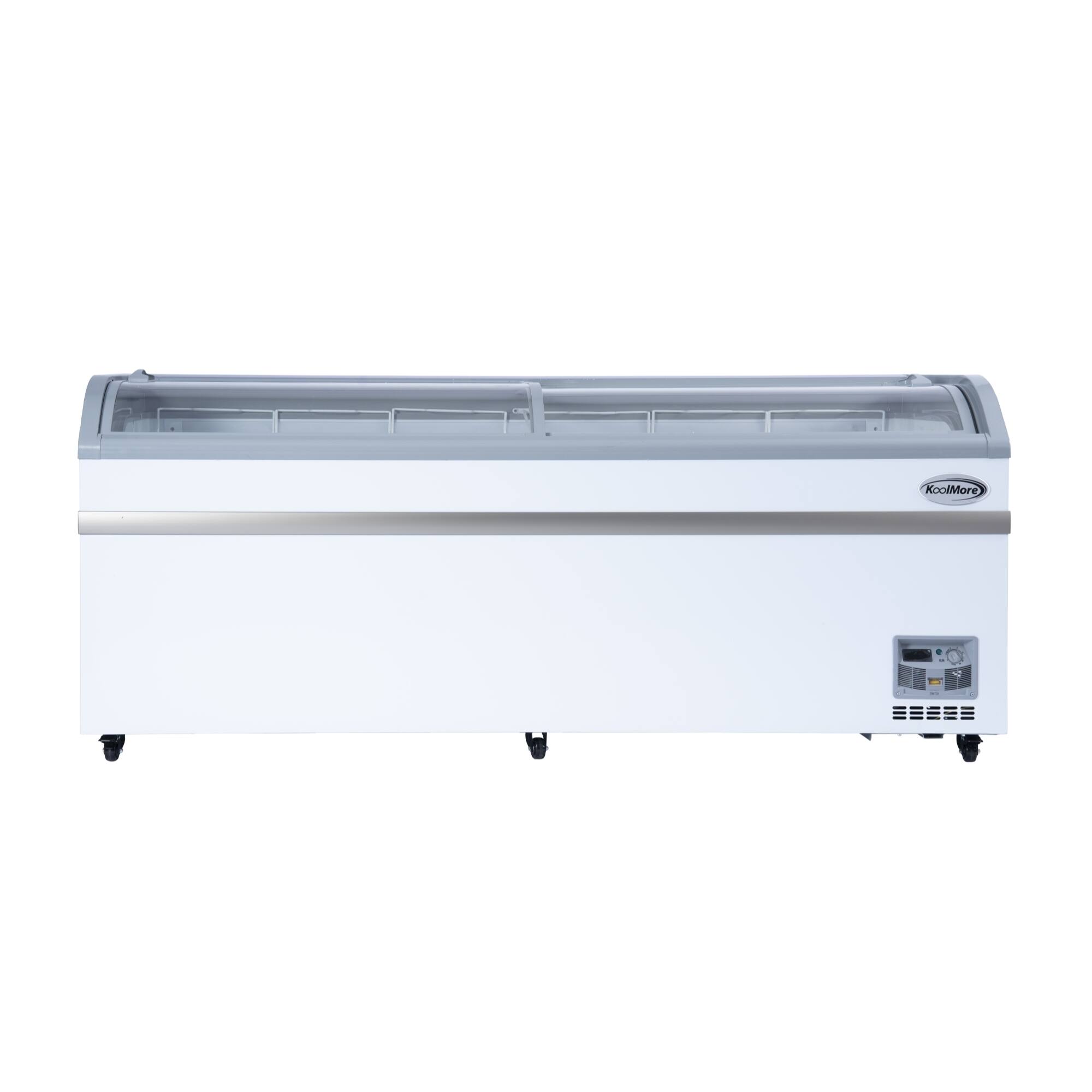 Alt View 5. Koolmore - 78 Inch Manual Defrost Island Chest Freezer 19 cu. ft. Capacity in White - White.