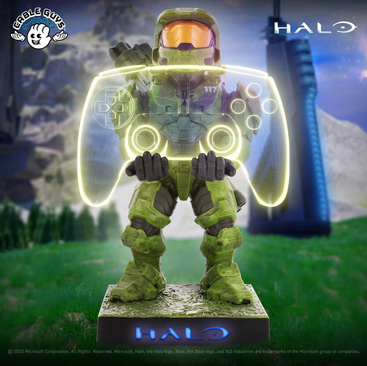 Cable Guys Halo 117 HALO 2023 Microsoft Corporation. All Rights Reserved. Microsoft, Halo, the Halo logo, Xbox, the Xbox logo, and 343 Industries are trademarks of the Microsoft group of companies.