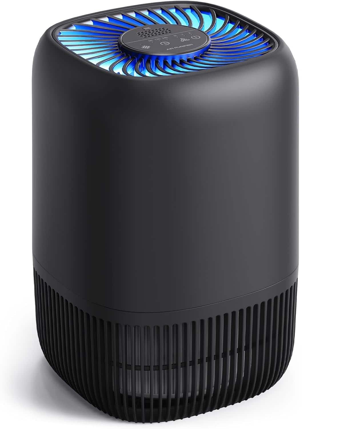 FINEAK - Air Purifier-Quiet, Compact, 1076 Sq Ft for Home & Pets - Black