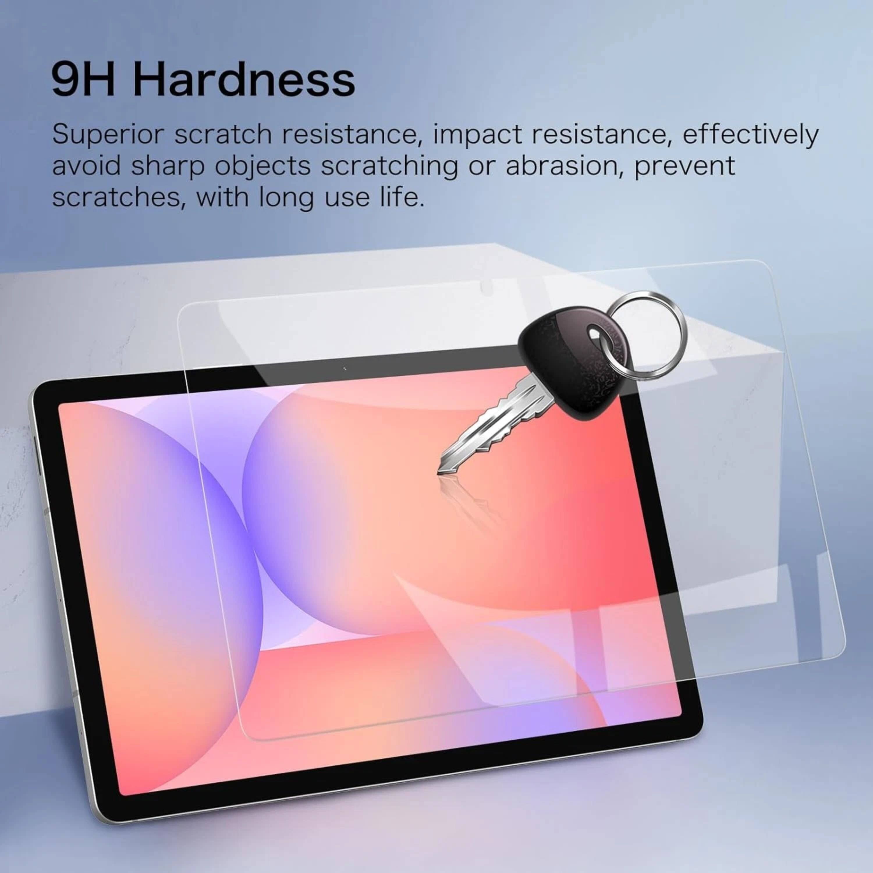 9H Hardness Superior scratch resistance, impact resistance, effectively avoid sharp objects scratching or abrasion, prevent scratches, with long use life.