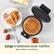 Large traditional-style waffles
Bake waffles to perfection.