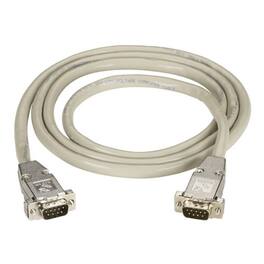 Black Box Network Services - RS232 Shielded Cable - Metal Hood, DB9 Male/Male, 10-ft. (3.0-m)