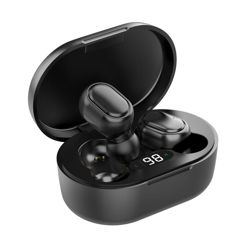 Alt View 2. Cluzine - TWS Wireless Earbuds, IPX Waterproof Sport Design, Noise Reduction, Stereo Bluetooth Headphones - Black.