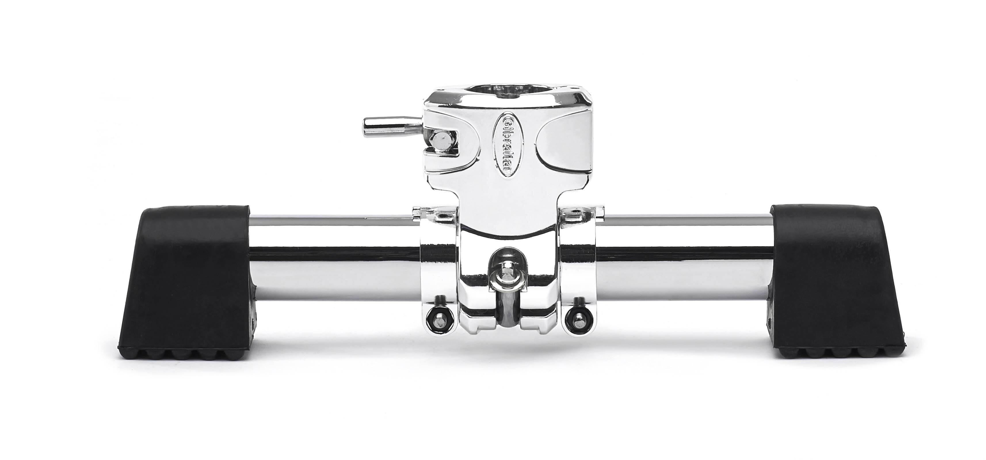 Front. Gibraltar Hardware - Chrome Series Quick Clamp for Mini T-Leg Assembly, Heavy-Duty Drum Rack Hardware with Easy-Grip T-Bolt & Secure Fit.