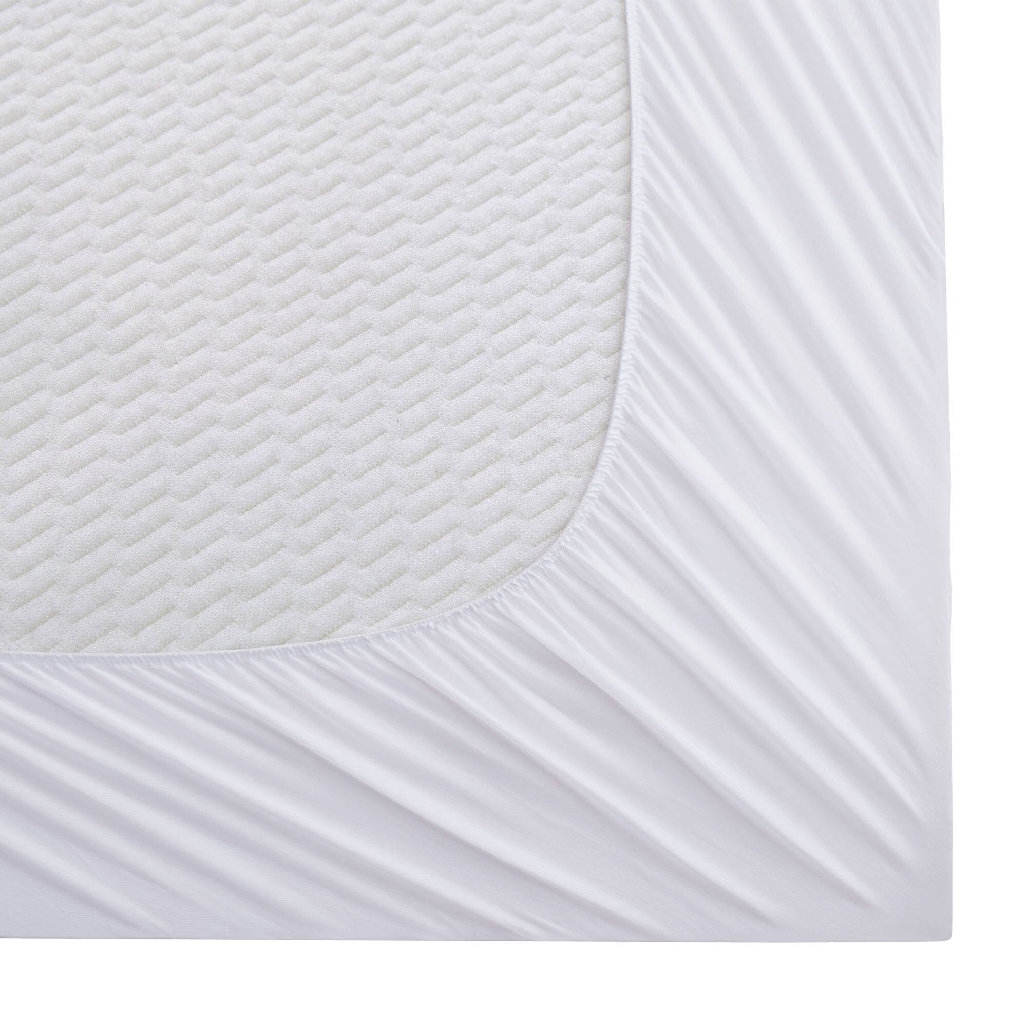 Alt View 2. Peace Nest - Peace Nest Soft Cooling Waterproof Quilted Mattress Pad with Elastic Deep Pocket, Zigzag, Queen - Zigzag.