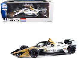 Greenlight - Dallara IndyCar #21 Rinus VeeKay Bitnile Ed Carpenter Racing Road Course NTT IndyCar Series 2023 1/18 Diecast - Multi