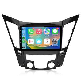 Junsun - 9"Android 15 4+64GB carplay 8 Core For Hyundai Sonata 2011-2015 Car Stereo Radio GPS Navi RDS WIFI SWC DSP FM Bluetooth - Black