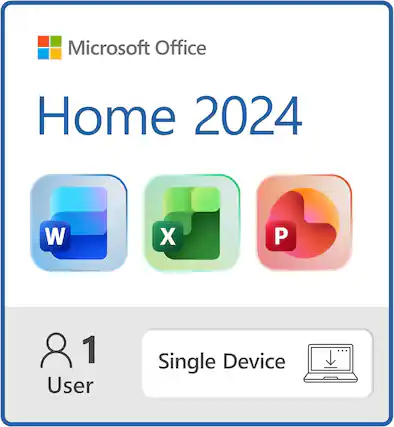 Microsoft Office Home 2024
W X P
1 User
Single Device