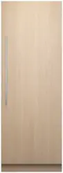 Fisher & Paykel - 15.6 cu ft 30 in Panel Ready Column Freezer Ice Only RH - Custom Panel Ready - Front_Zoom