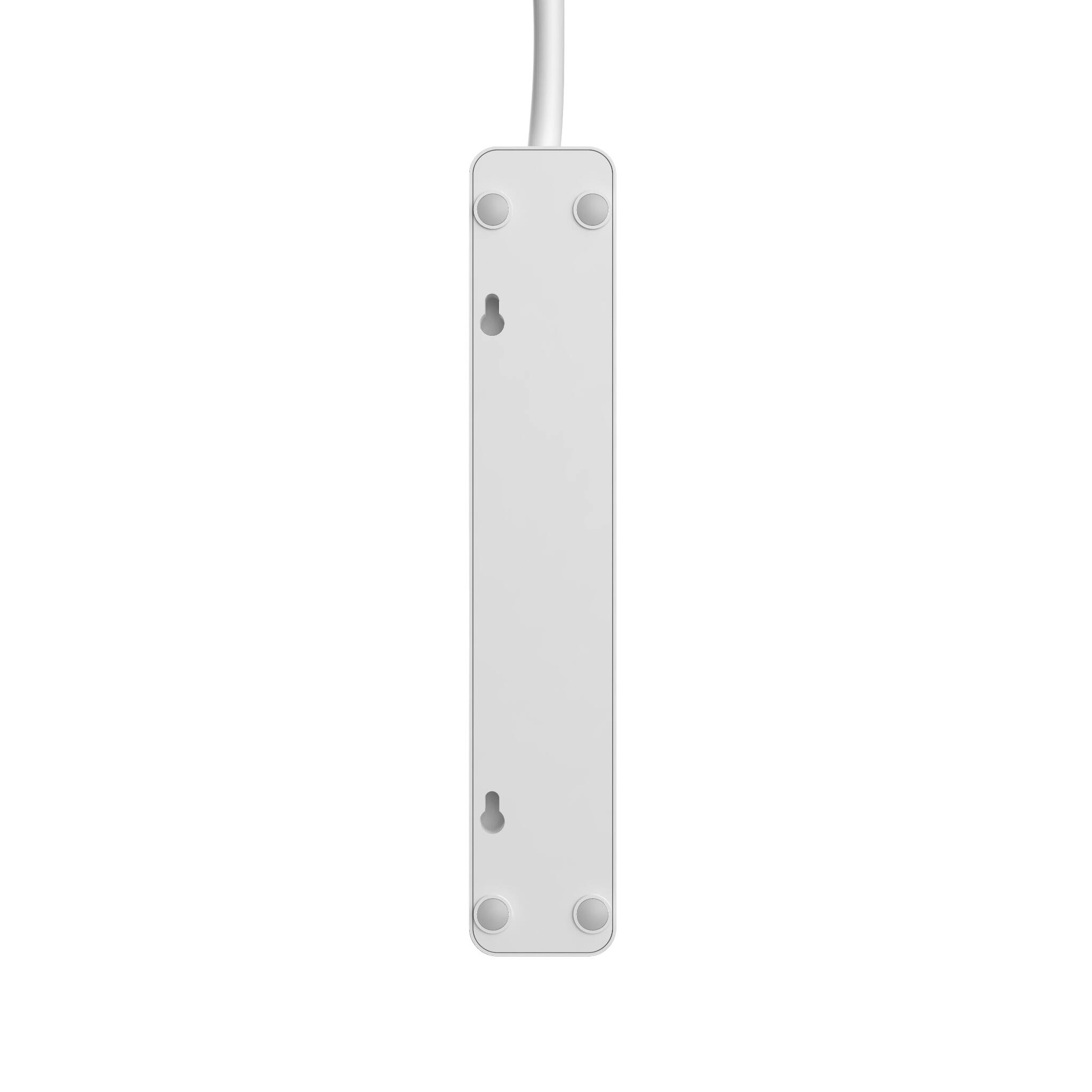 Left. ProMounts - ONE Power PS601 6-Outlet Power Strip with 2-ft Cord & LED Switch - White.