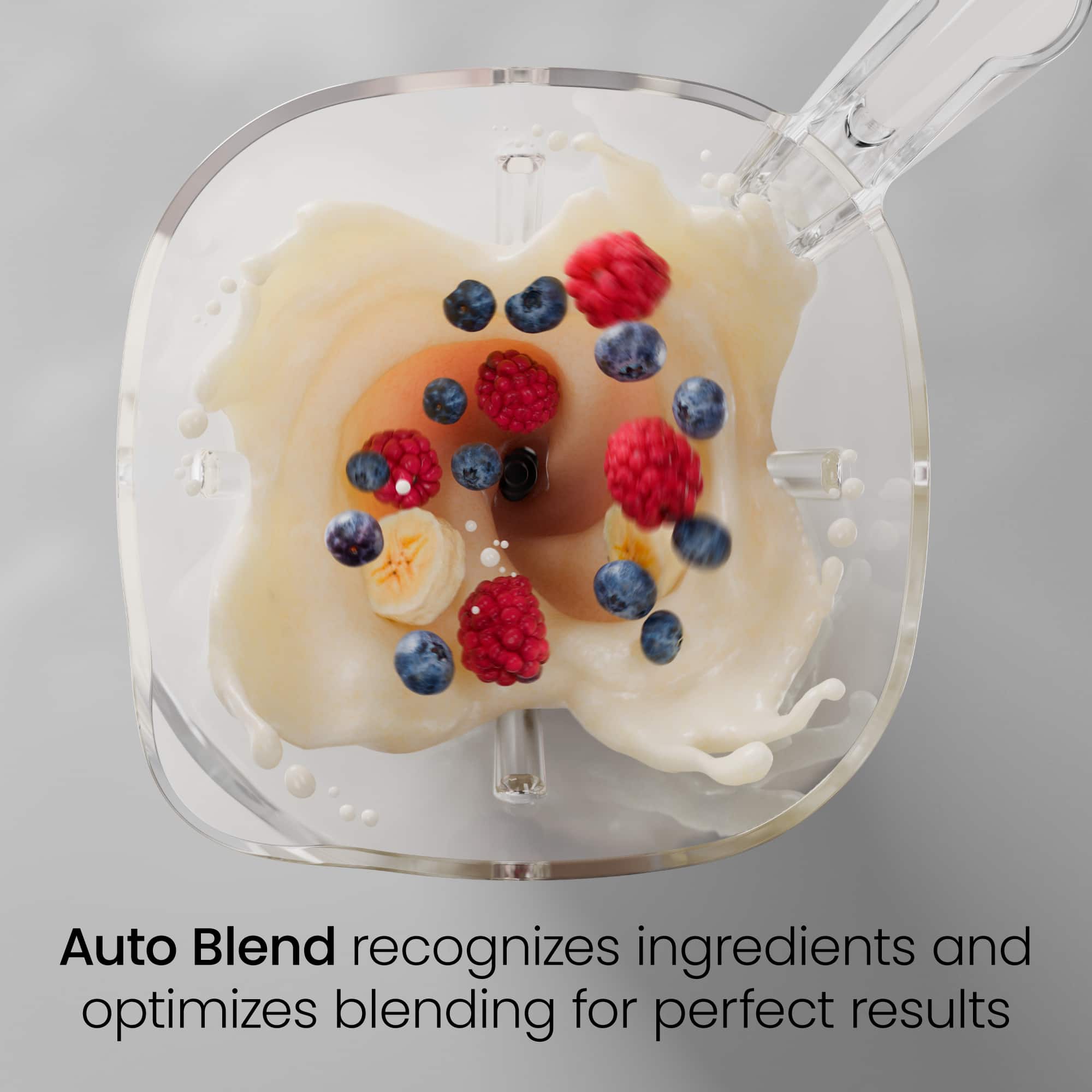 Auto Blend recognizes ingredients and optimizes blending for perfect results.