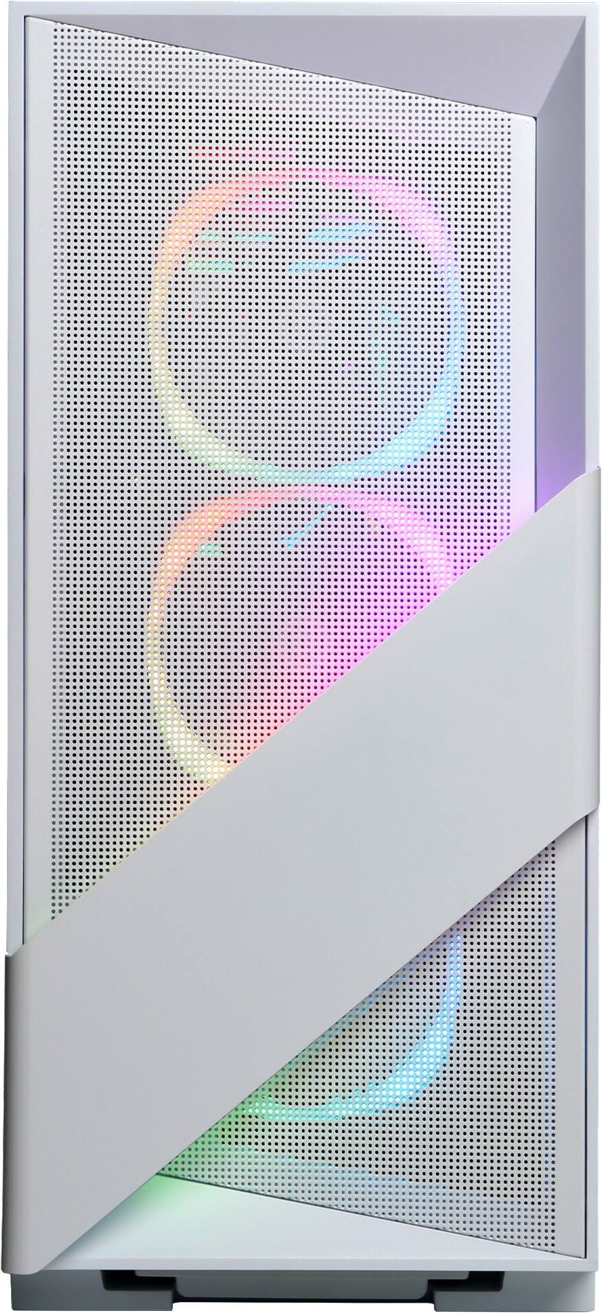 Angle. CyberPowerPC - Gaming Desktop - AMD Ryzen 7 8700F - NVIDIA GeForce RTX 5050 8GB - 16GB DDR5 RGB - 2TB PCIe 4.0 SSD - White.