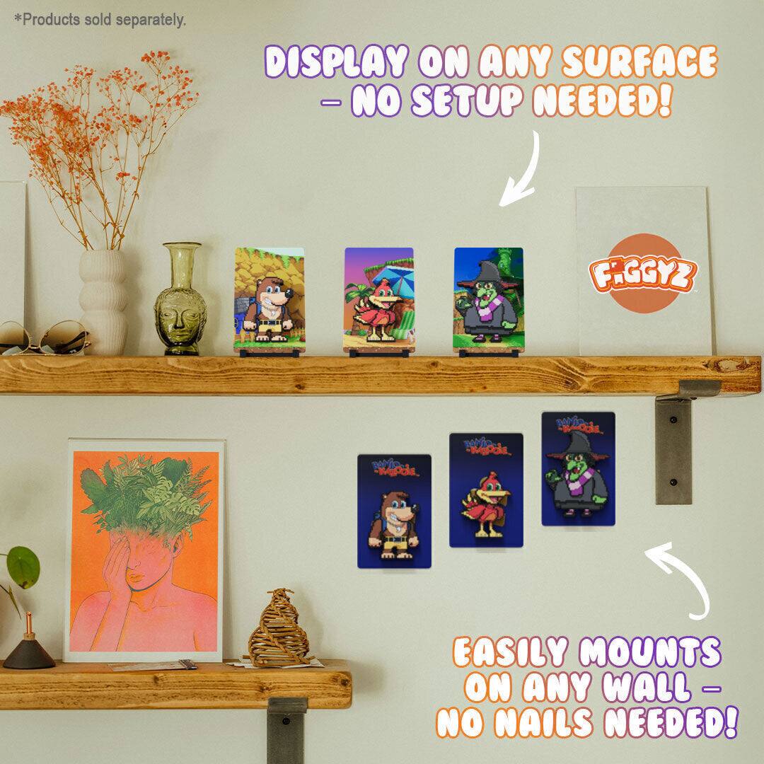 *Products sold separately.

DISPLAY ON ANY SURFACE - NO SETUP NEEDED!

EASILY MOUNTS ON ANY WALL - NO NAILS NEEDED!