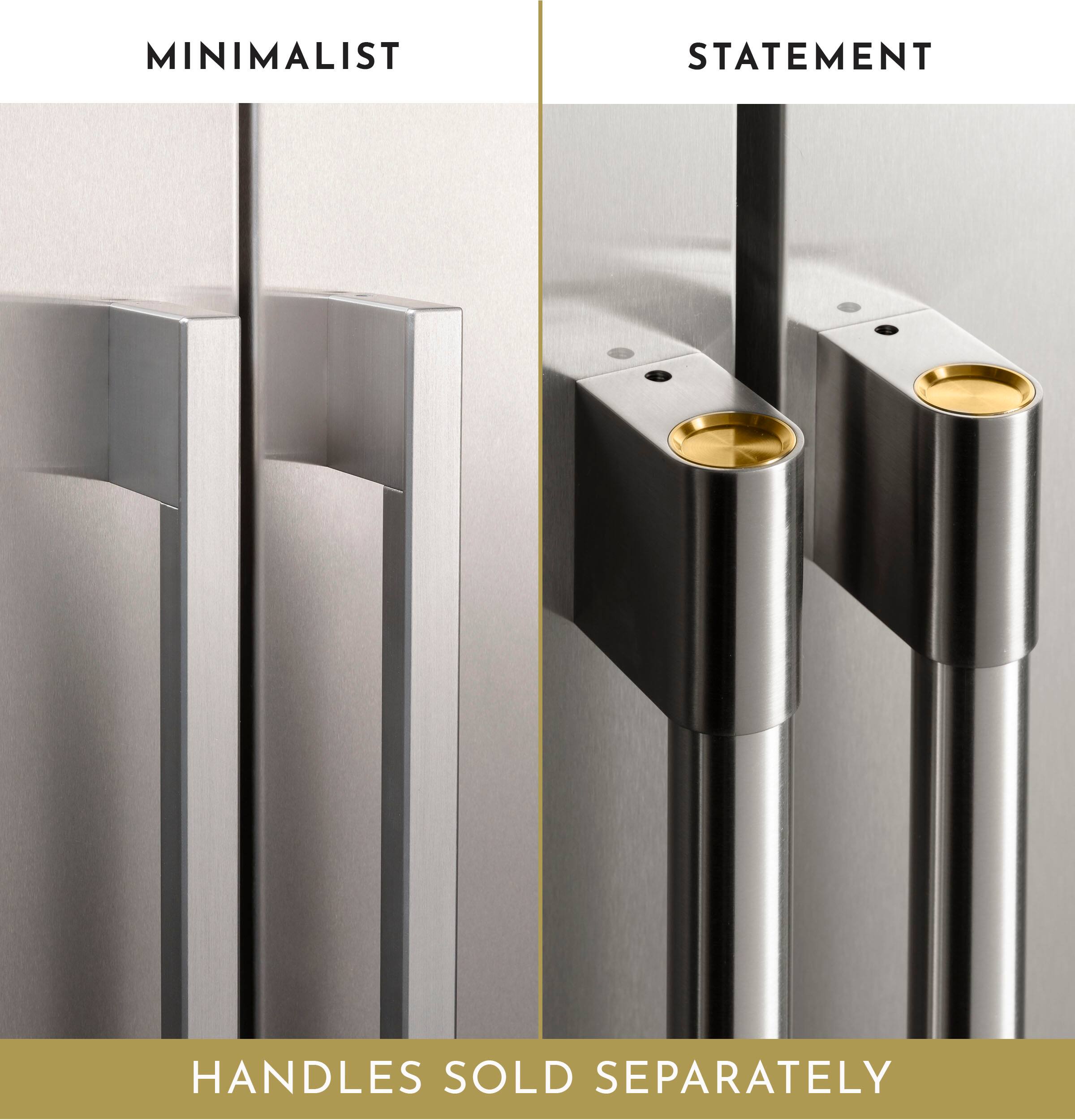 Minimalist statement handles are sold separately.