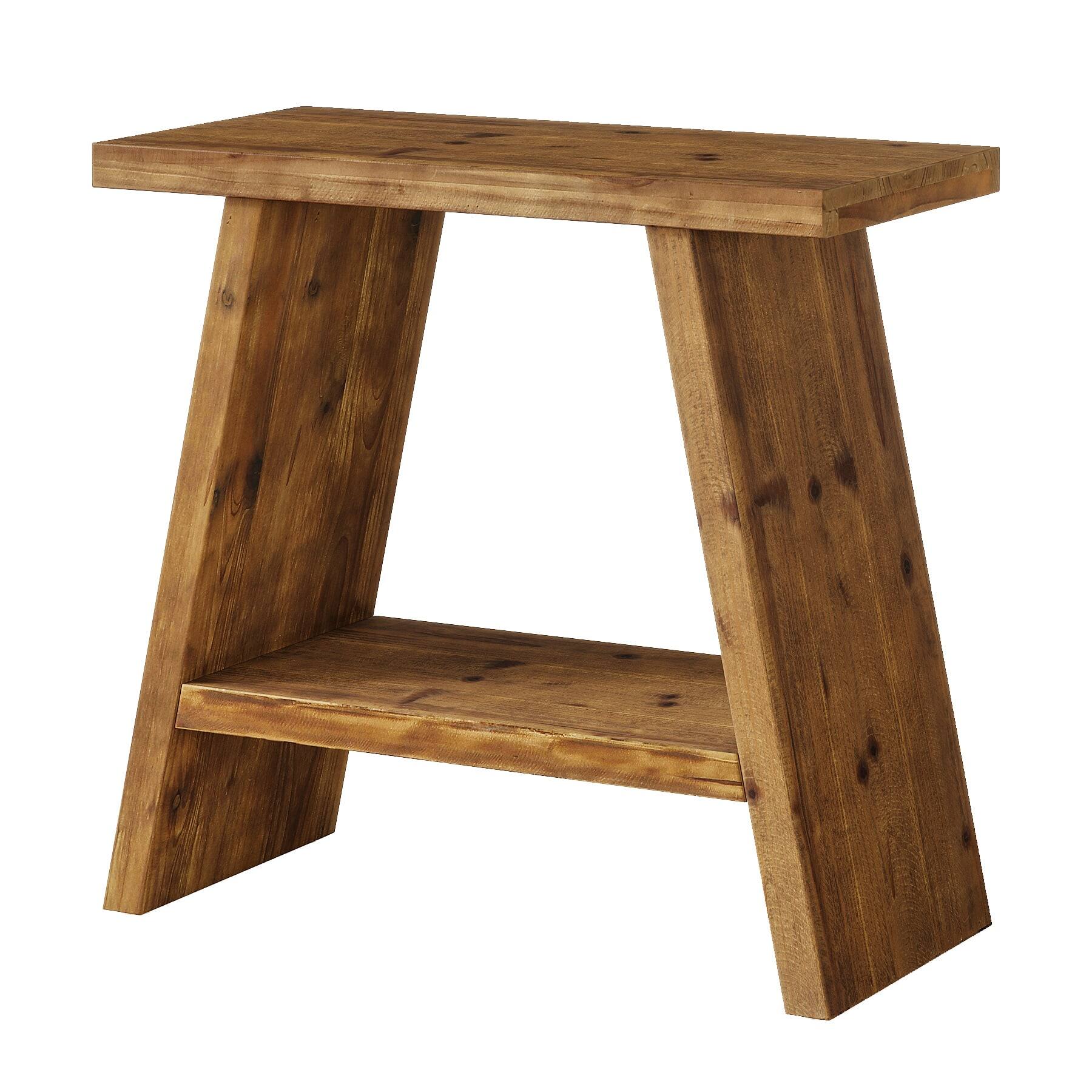 Left. Kadyn - Kadyn Wood End Table, Sturdy Sofa Side Table, Shelf End Table, Living Room Accessory, Home Decor, Brown - Brown.