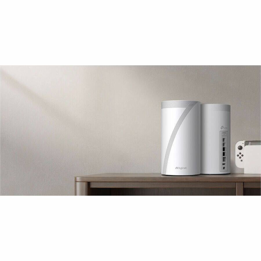 Alt View 2. TP-Link - TP-Link HB810 Wi-Fi 7 IEEE 802.11 a/b/g/n/ac/ax/be Ethernet Wireless Router - Tri Band - 2.40 GHz ISM Band - 6 GHz UNII - Black.