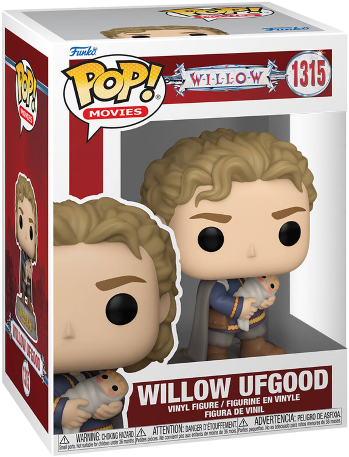 1315 POP! WILLOW MOVIES WILLOW UFGOOD VINYL FIGURE / FIGURINE EN VINYLE FIGURA DE VINIL PELIGRO DE ASFIXIA. D'TOUFFEMENT. ADVERTENCIA: para mios menores de 36 meses DANGER No es adecuado ATTENTION: de 36 mois Partes pequeas. HAZARD. enfants de moins WARNING: CHOKING Small parts Not sutable convient pas ax Petites pices. Ne for children under 36 months