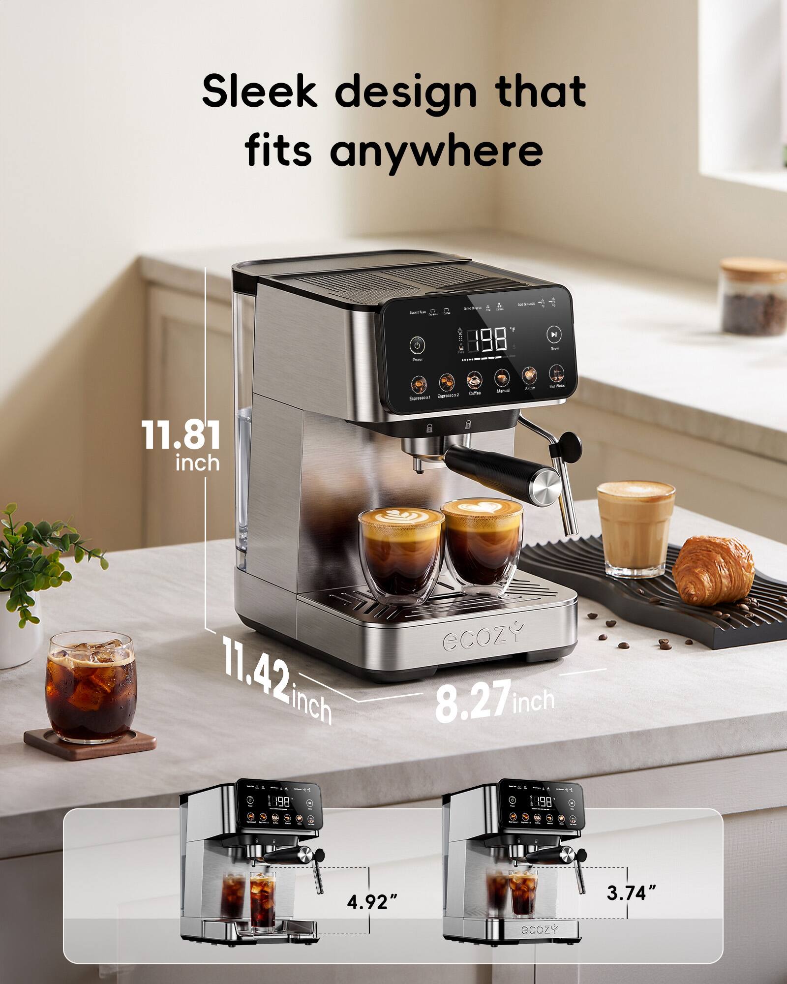 Sleek design that fits anywhere

SV 898

11.81 inch

11.42 inch

8.27 inch

4.92"

3.74"