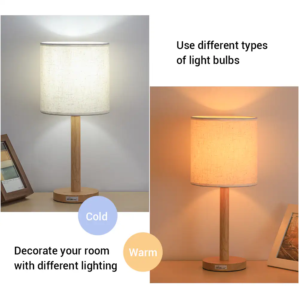 Use different types of light bulbs

Decorate your room with different lighting

Cold

Warm
