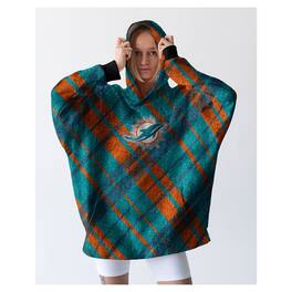 Pegasus - Miami Dolphins 34" x 34" Digital Dash Sherpa Hooded Fan Cape - Multicolor