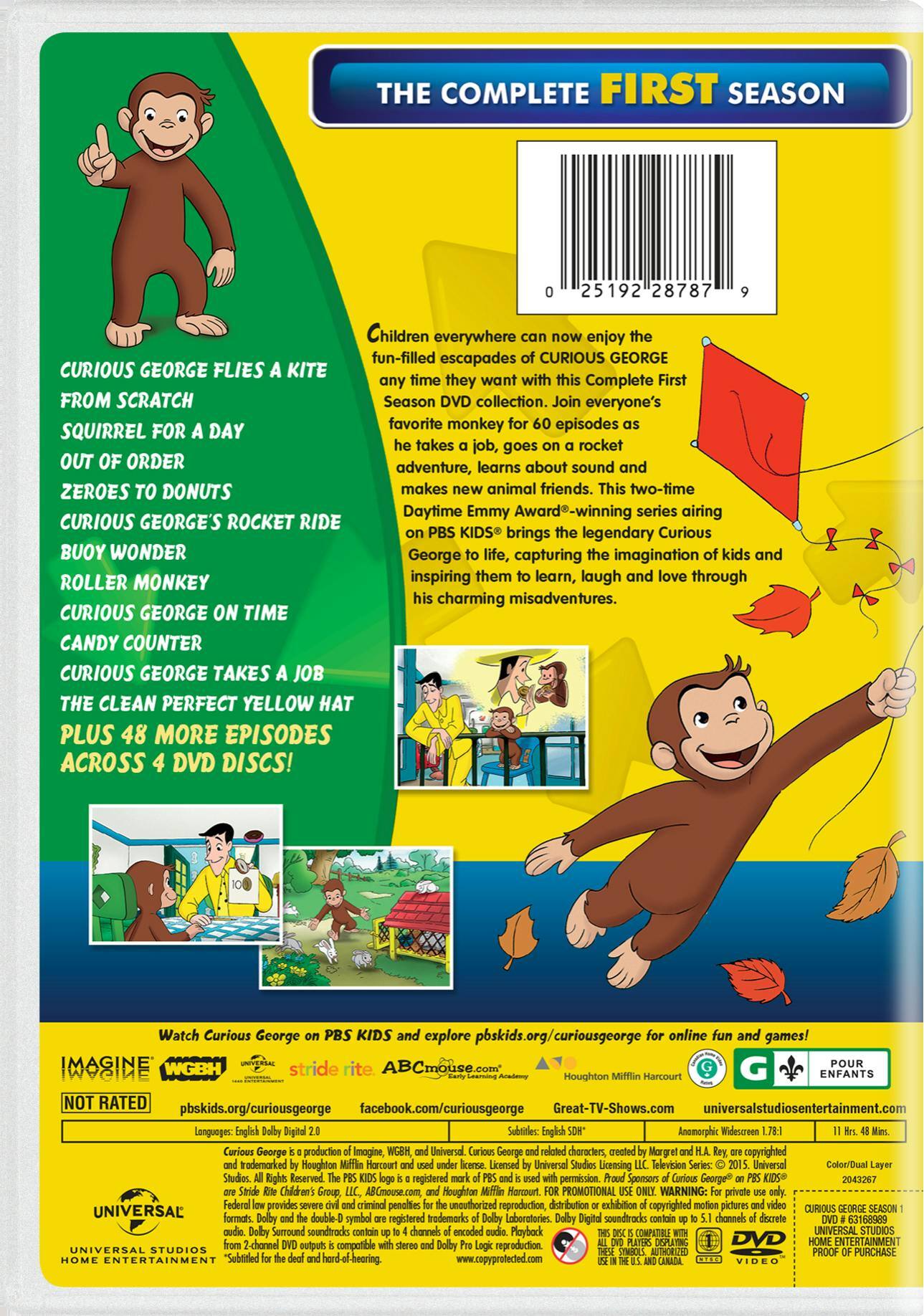 Back. Curious George: The Complete First Season [DVD].